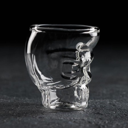 Glass stack with double walls Magistro "Skull. Halloween ", 75 ml-1