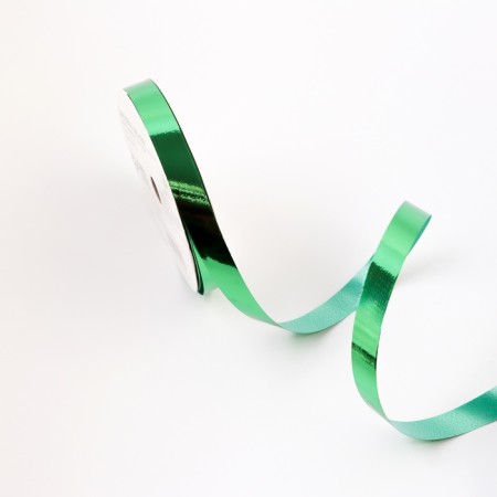 Plastic metallic tape, 1.2cm x 45m, green-1