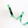Plastic metallic tape, 1.2cm x 45m, green