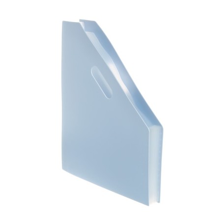 A4 vertical tray for A4, plastic, 12 departments, blue pastel