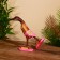 Souvenir "Duck in slaps" wood 27 cm
