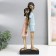 Polystone souvenir "Children - Trust" white -gold 14x7x38 cm