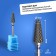 Cool fiber for manicure “cone”, average cut, 6 × 15 mm, in a plastic case