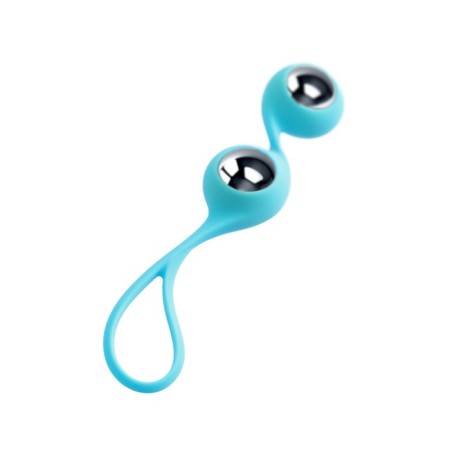 Vaginal balls L’Eroina by Toyfa Futa, silicone, blue color, 11 cm-6