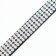 A collar with rows of 4 rows and rhinestones on a buckle, 38 x 1.5 cm, Osh 26-33, black