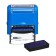 Automatic stamp, 14x38mm, "approved", blue