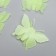 Plastic sticker phosphorus "butterflies" set 10 pcs 5.2x7.5 cm mix