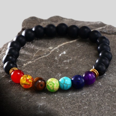 Bracelet assorted "planets" brightness, color, d = 7-4