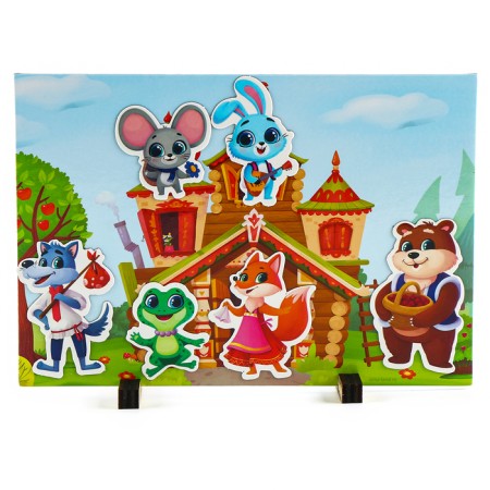 A set of developing magnets. Theater based on the Russian folk tale "Teremok"-2