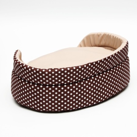Lying "Golshek", 49 x 36 x 17 cm, calico, brown-5