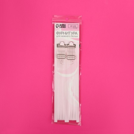 Straps silicone, fittings metal, 5 stripes, 2 cm, 37 cm, steam, color transparent-5