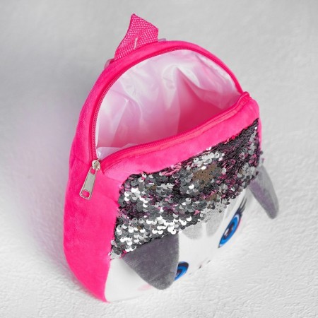 Baby backpack for a girl "cat", 24x4.5x26 cm-5