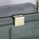 Organizer for storage, with a pen, 21.5 × 12 cm, green/golden color