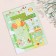 Birth certificate "Airy balls" embossing, green background, a4