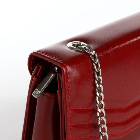 El Masta bag with a valve, an outer pocket, burgundy color-2