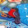 Figure poster "Happy New Year!" Santa Claus and Snow Maiden, 60 x 26 cm