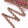 Braid multicolor “wave”, width 1.5 cm, in package 25 m