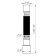 Corporal pipe Aquant, 40x40/50 mm, l = 350-720 mm