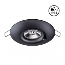 The lamp is built -in moisture -proof Novotech. Water, 50W, GU10, 38.5x98x98 mm, black color
