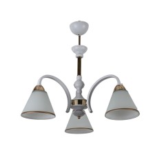 Fire Steak of Economics 10171/3wt+FGD WT+GD, 3x60W, E27, 52x57x57 cm, white color