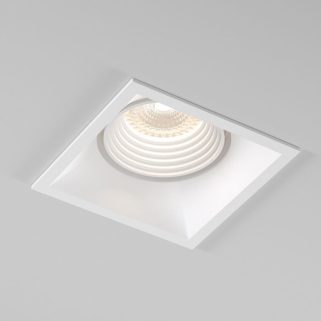 Builtrous lamp Elektrostandard, Punto, 90x90x43 mm, GU10, white color-1