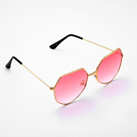 Sunglasses "OneSun", futuristic, 6 x 13.5 cm, pink-3