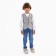 Vest for a boy, gray color, height 98 cm