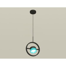 A set of suspended rotary lamp with composite crystal Ambrella Light, Traditional Diy, XB9112151, GX53, Black Sand, Blue