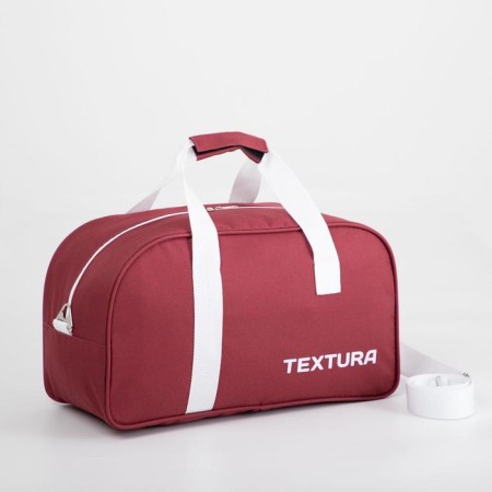 Sports bag, Textura, average size, burgundy color