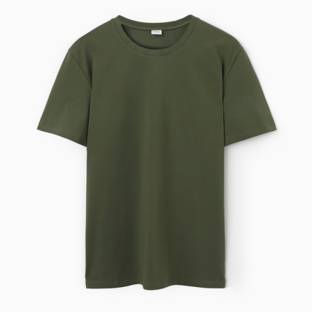 Men's T-shirt Minaku Regular Fit: Khaki Color, Rr. 56-4