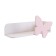 Shelf hinged butterfly white tree/pink powder (enamel)