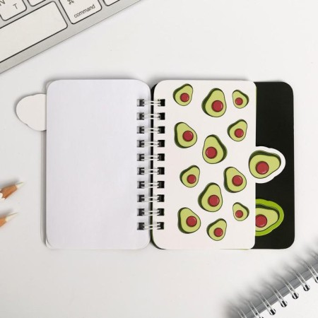 Notepad with A7 dividers, 40 liters "Avocado Pati"-3