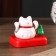 Plastic pendulum from the solar battery "Cat Mani-Neko with a tree" White 8x10x6 cm