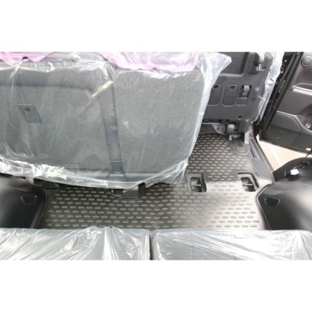 Rugs in the Toyota Land Cruiser 200, 2012-2015 4 pcs. (polyurethane, gray)-2