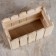 Wooden Kashpo 24 × 12 × 9 cm "Fence", naturally give beautifully