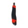 Chancellery knife, 9 mm blade, plastic housing, with a rubber holder, with metal., Director, fixator