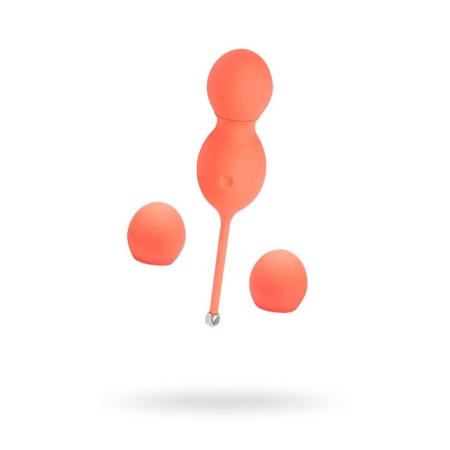 We-Vibe Bloom Kegel simulator, vaginal balls, orange color