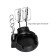 Mixer Pioneer MX321, manual, 350 W, 5 speeds, 2 nozzles, black-silver