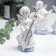 Souvenir Ceramics "Angels in White Togs - Musicians" Set 6 pcs with gold 12.5 cm