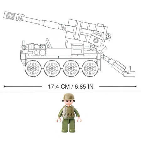 Designer of the eight -wheeled howitzer, 159 details-1