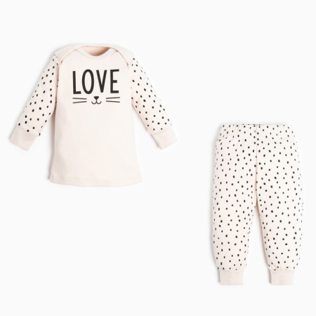 Set: jumper and pants crumb I am KISA, height 80-86 cm, beige color
