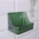 Organizer for storage "Green", hinged, 1 section, with an adhesive base, 11.8 × 7.8 × 9 cm, translucent/green color
