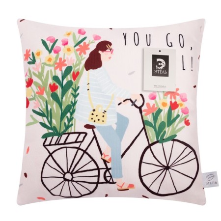 Pillowess Decorative Ethel "Girl" 40x40 cm, 100% p/e, velor-4