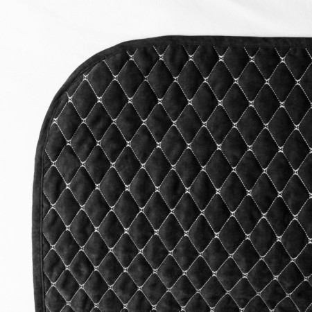 Bedspread with pillowcases "Tina", size 230x250 cm, black color-3