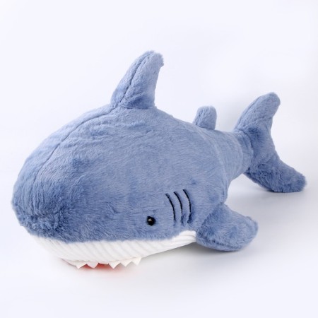 Soft toy-podushka "Shark", 58 cm, blue color-3