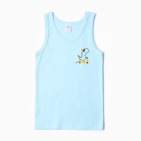 T -shirt for boys, blue color, height 104 cm