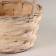 Basket woven, D16x10xh32cm, white, bamboo