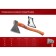 Top forged bison 20625-10_z02, wooden ax, 500 mm, 1200/1550 g