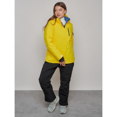 Ski suit female, size 50, yellow color-20