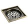 Zein gap, 100x100 mm, vertical, d = 32 mm, stainless steel, antique bronze